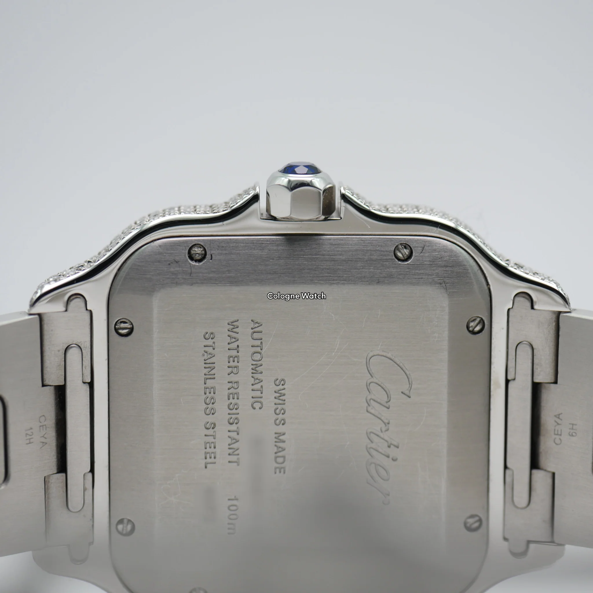 Cartier Santos Iced Out Stahl / Roségold WSSA0018 - 2021 - Image 5