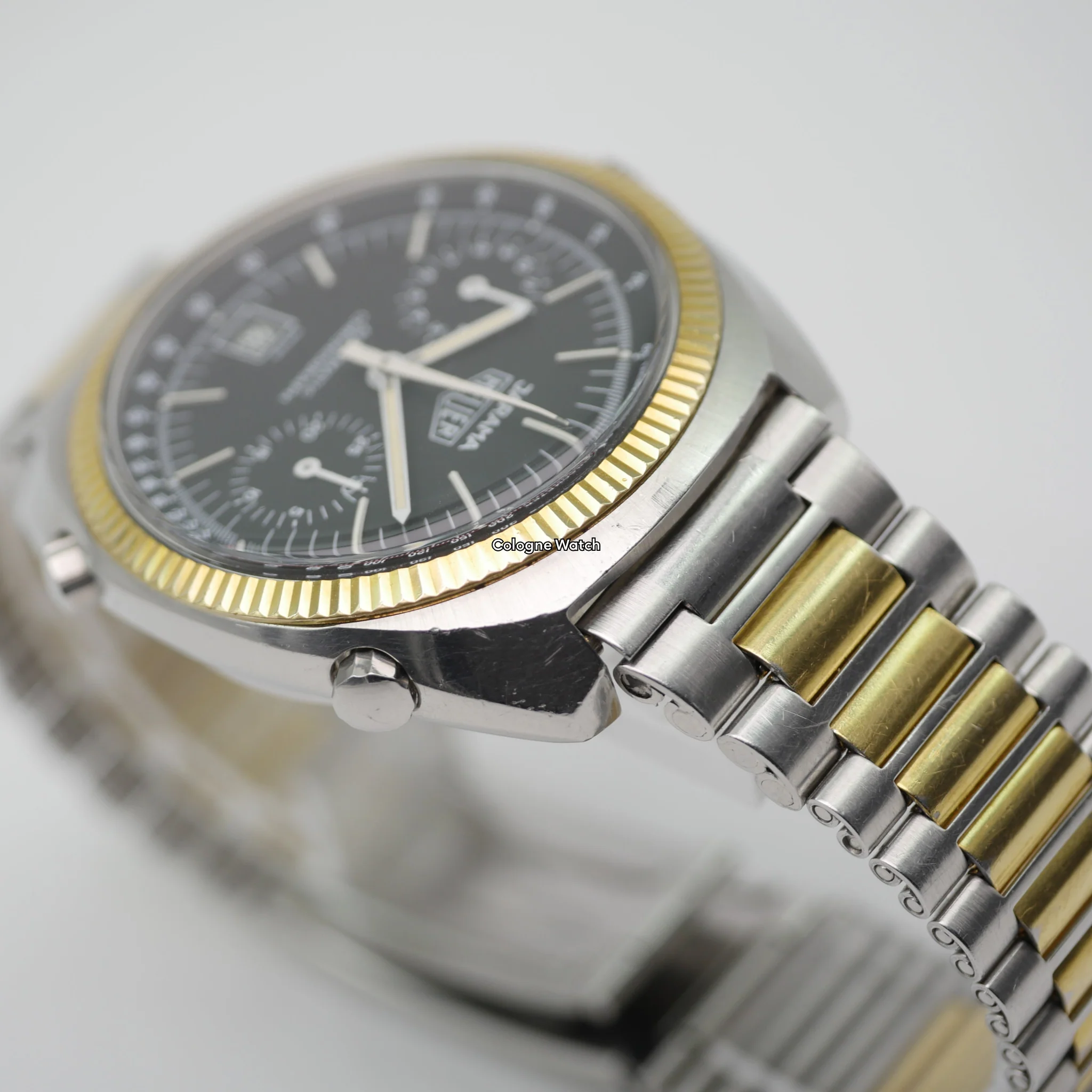 Heuer Jarama Calibre 12 Stahl / Gelbgold 110.245 - Image 3