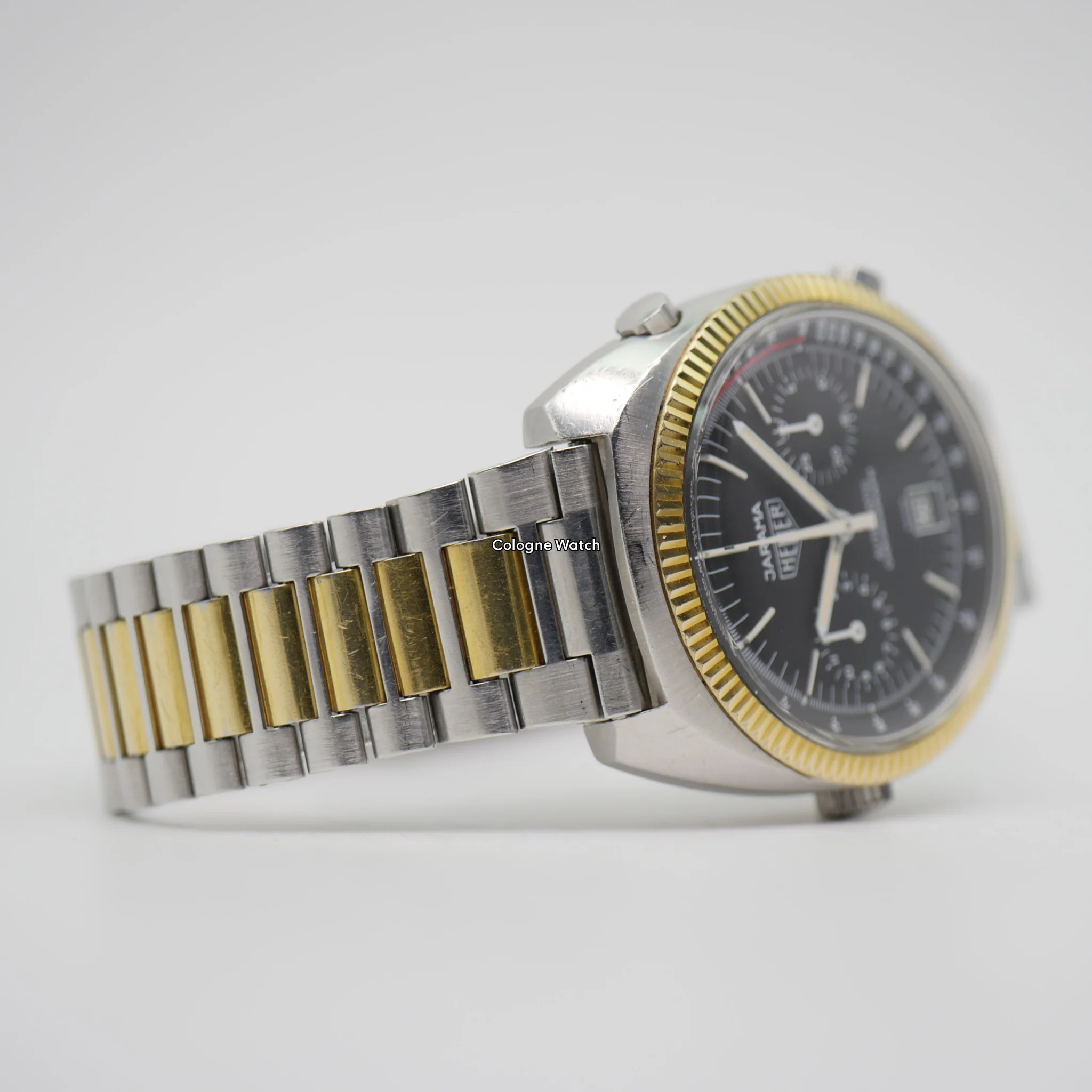 Heuer Jarama Calibre 12 Stahl / Gelbgold 110.245 - Image 4