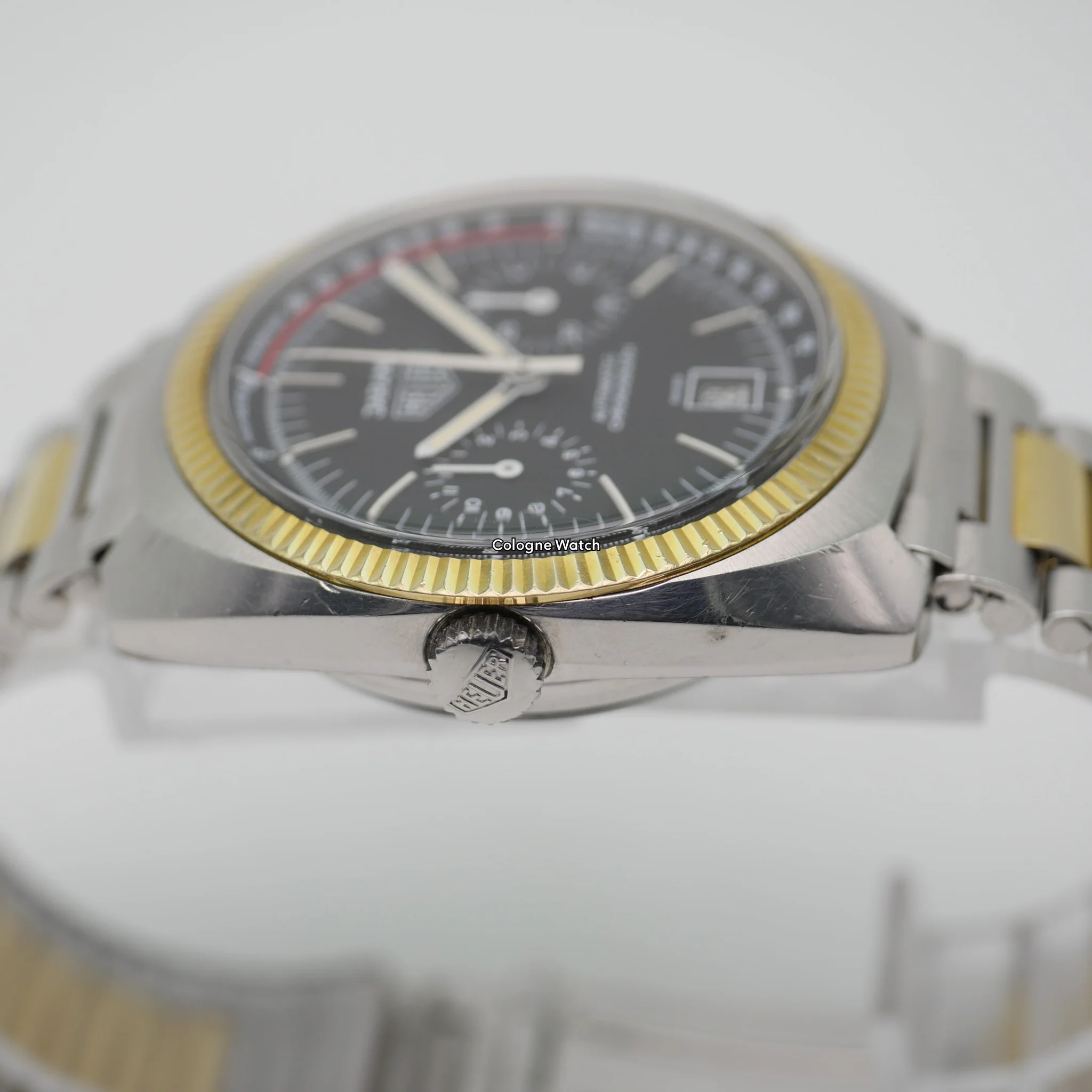 Heuer Jarama Calibre 12 Stahl / Gelbgold 110.245 - Image 9